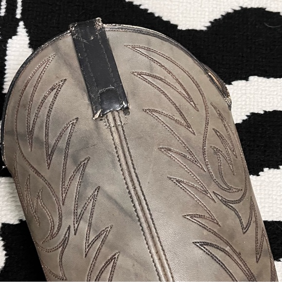 ACME Vintage Grey Leather Western Cowboy Boots Style 8856 Size 9 - Picture 14 of 14